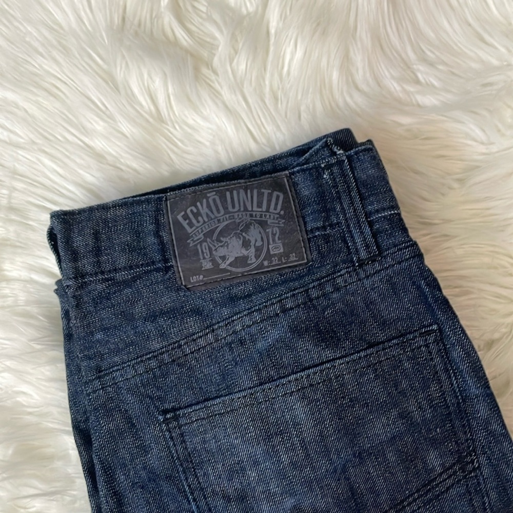 ECKO UNLTD 714 Straight Fit Dark Wash 32 Jeans - Picture 2 of 10